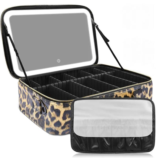 Travel Makeup Case with LED Mirror: Your Vanity Travels With You (Look Like You, Anywhere)