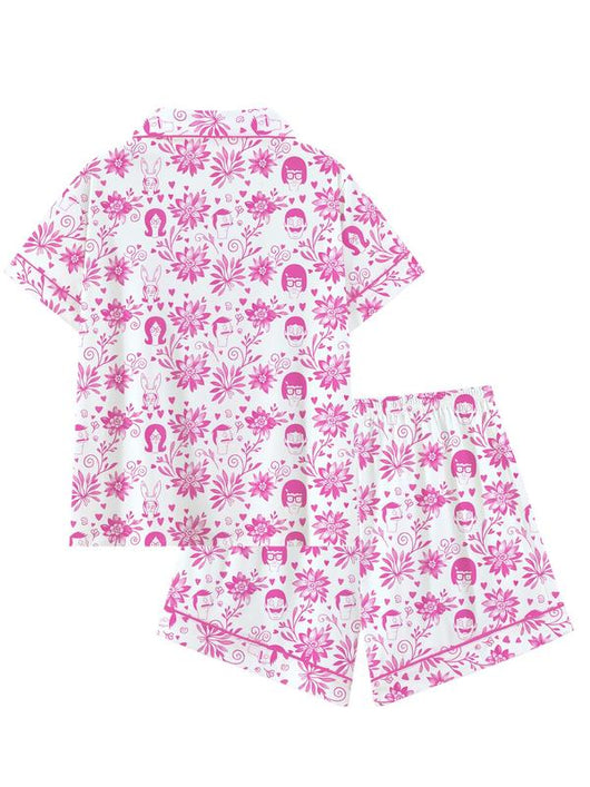 Bob's Cute Happy Burger Pajama Set