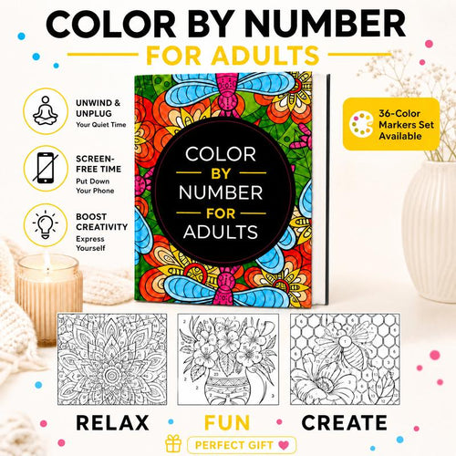 Color By Number For Adults: The Off-Switch For Nighttime Racing Thoughts