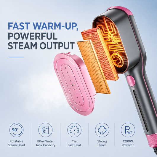 Flash 2-in-1 Garment Steamer: Wrinkles Out in Seconds