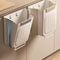 Hanging Kitchen Trash Can: Sweep Scraps Straight In