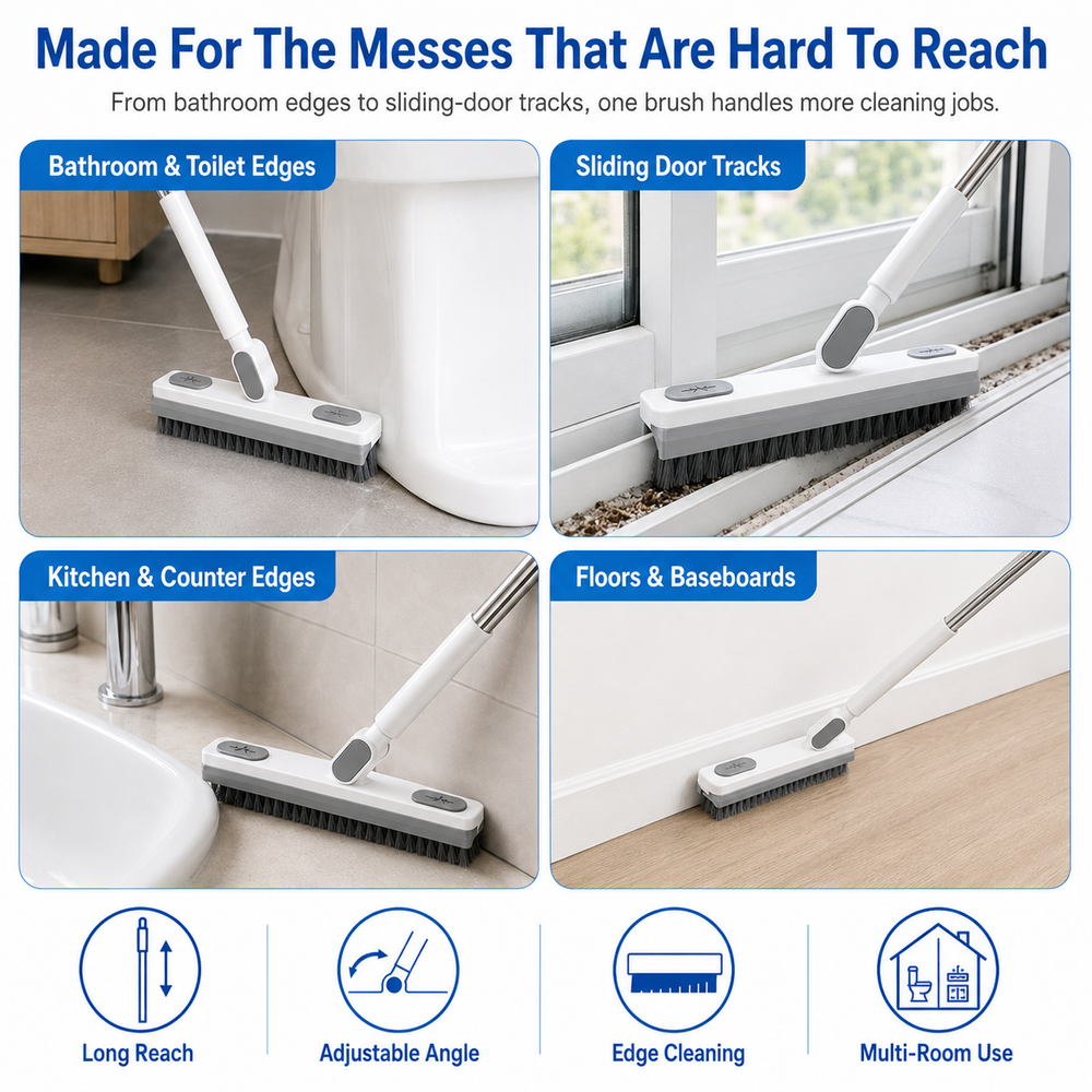 Works on Tile, Grout, Glass, Textured Floors