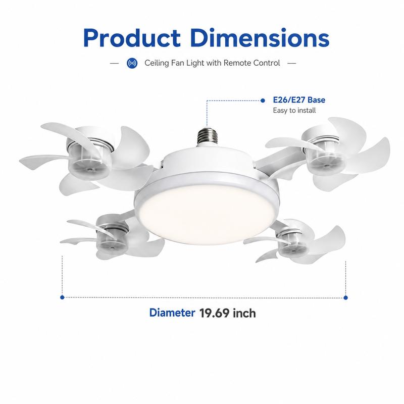 Built-In LED Light with Remote Control