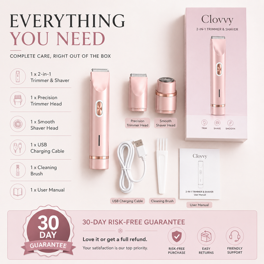 Clovvy 2 in 1 Trimmer & Shaver for Women