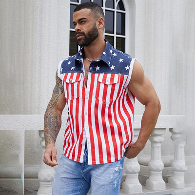 4th of July 250th Anniversary American Flag Vest