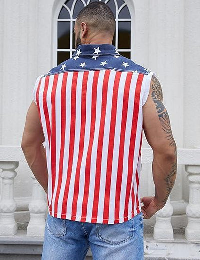 4th of July 250th Anniversary American Flag Vest