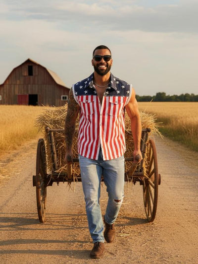 4th of July 250th Anniversary American Flag Vest
