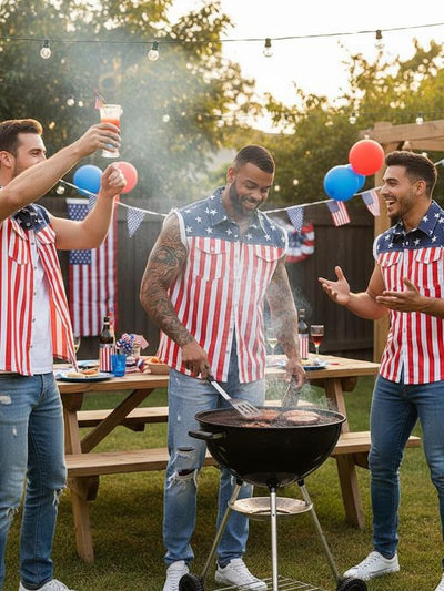 4th of July 250th Anniversary American Flag Vest