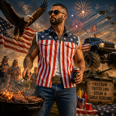 4th of July 250th Anniversary American Flag Vest