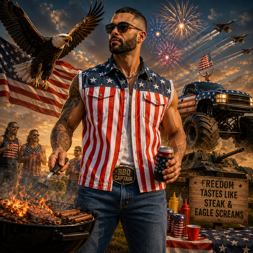 4th of July 250th Anniversary American Flag Vest