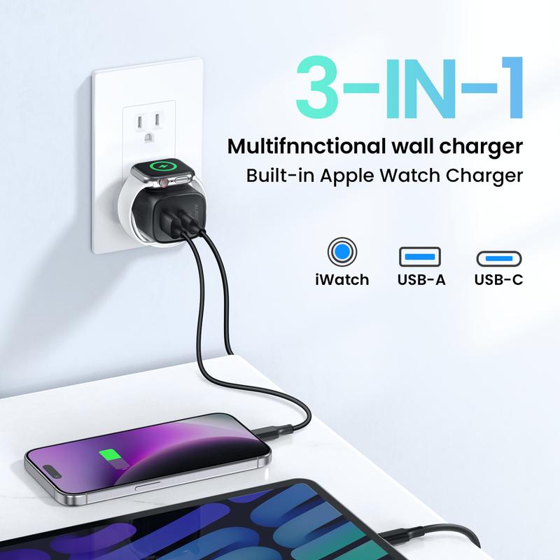 Three Devices Off One Outlet. At Home or Away.